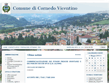 Tablet Screenshot of comune.cornedo-vicentino.vi.it
